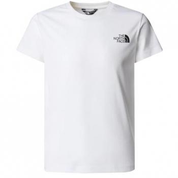 Camiseta de niño The North Face Redbox manga corta blanca tamaño M