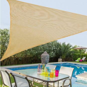 Velas de sombra Toldo 3,5 x 3,5 m Chocolate Polietileno