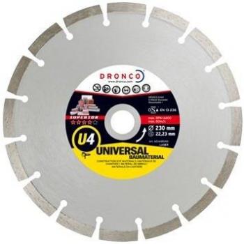 Dronco U4-350 Discos de Diamante, U4, Universal Obra, Antes Lt46, 350 Mm Diámetro, 2.8 Mm Espesor, Diámetro Eje 25.4 Mm