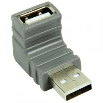 Bandridge 270° Angled USB 2.0 USB 2.0 A Gris - Adaptador para Cable