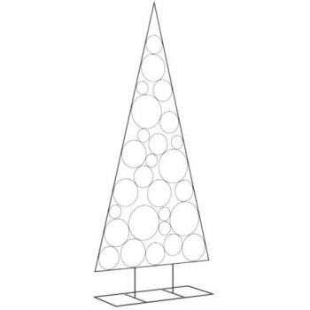 Árbol de Navidad de Metal Negro 210 cm para Decoración
