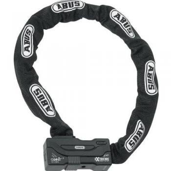 ABUS Combinación cerradura/cadena Granit Extreme Plus 59 - cerradura de motocicleta hecha de cadena hexagonal de 12 mm de espesor - ABUS -Nivel de seguridad 20 - 110 cm de longitud de cadena