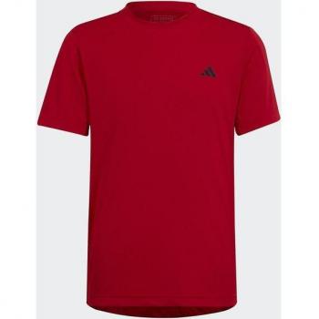 Adidas Club Camiseta de Manga Corta para Niños - Rojo (Talla 176)