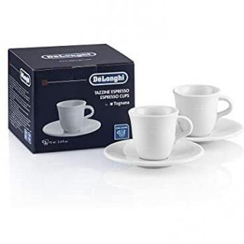 De'Longhi DLSC308 - Pack 2 tazas de porcelana para espresso