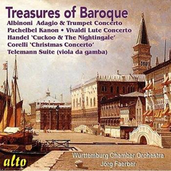 Trésors du baroque. Albinoni, Pachelbel, Haendel, Corelli, Vivaldi, Telemann. Faerber.