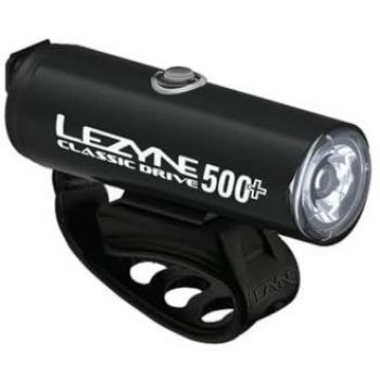 Lezyne Luz Delantera Classic Drive 500+ Negro, 500 lúmenes, diseño clásico