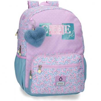 Mochila escolar Enso Cute Girl porta ordenador con bolsillos laterales