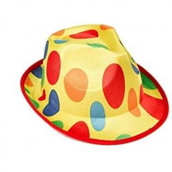 Sombrero de Payaso My Other Me Amarillo con diseño a lunares