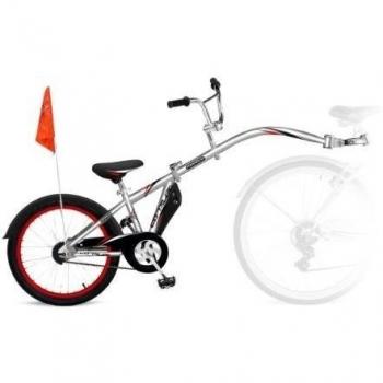 WeeRide Kids Co - Remolque de Bicicleta Infantil, tamaño 20, Color Plateado