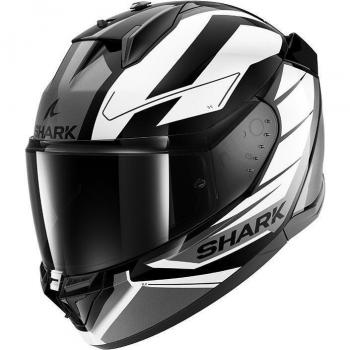Casco Integral D-Skwal 3 Sizler Shark Negro-Blanco-Antracita