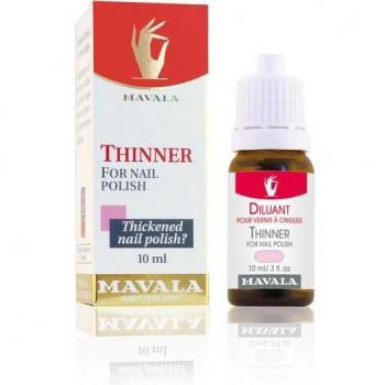 Mavala Diluente para Esmalte de Uñas 10 ml - Fluido Efectivo para Manicura, Bouchon Doseur, Formato Económico, Reciclable