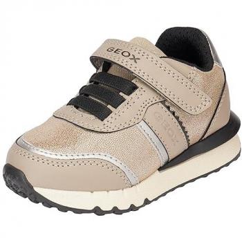 Zapatillas Geox Fastics Niña Rock/Dk Plata con Suela Transpirable y Diseño Casual