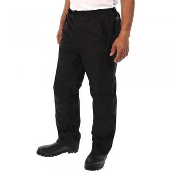 Regatta Linton Waterproof & Breathable Lined Overtrousers Overtrousers, Hombre, Black, L