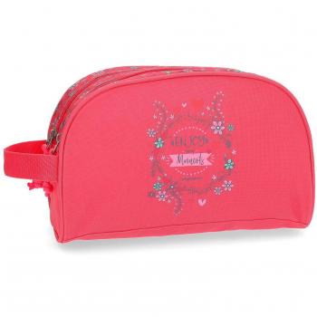 Movom Enjoy Neceser Dos Compartimentos Adaptable Rosa 26x16x12 cms Poliéster