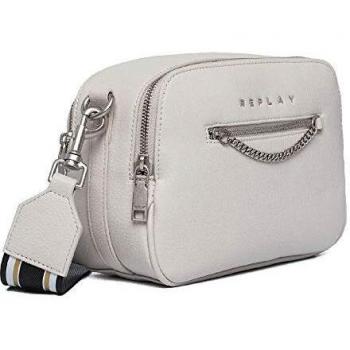 Replay Bolso de Hombro Gris Claro