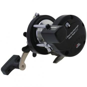 Carrete de Curricán Abu Garcia A20 LC - Carrete de pesca, relación de transmisión 5.3:1, capacidad de línea 300m/0.30mm, freno ajustable, diseño ligero y resistente a la