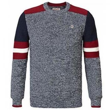Petrol Jersey Marino Jaspeado L Azul