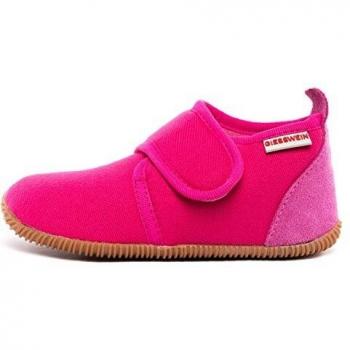 Pantofole Giesswein STRASS SLIM FIT para niños, antideslizantes, con velcro y diseño moderno