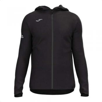 Chubasquero R-Trail Nature negro brillante para hombre, impermeable, ligero, con capucha ajustable y cierre frontal con cremallera