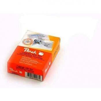 Pouches de Laminado para Etiquetas de Equipaje Peach, 65x108mm, 125 mic, Brillantes, Set de 100