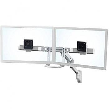 Ergotron HX Wall Dual Monitor Arm Bright White, 45-479-216