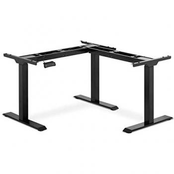 Bastidor de Escritorio Esquinero Ajustable en Altura - Altura: 69-118 cm - Ancho Izquierda: 90-150 cm / Ancho Derecha: 110-190 cm - Carga Máxima