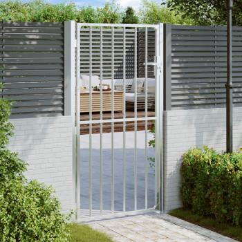 vidaXL Garden Gate 100x180 cm Stainless Steel