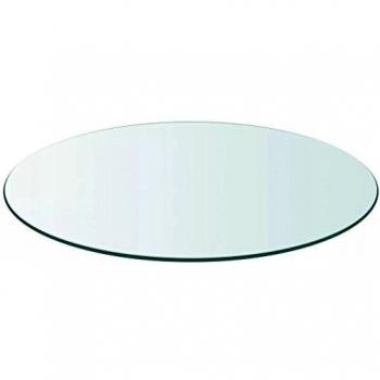 vidaXL Table Top Tempered Glass Round 500 mm