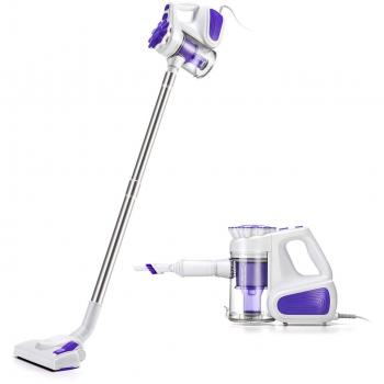 PUPPYOO WP526-C 2 en 1 Aspirador de Mano sin Bolsas Aspirador con Cable