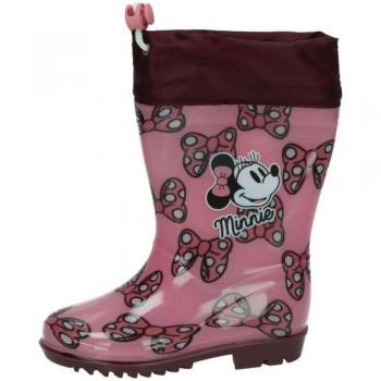 Botas de agua para niña marca CERDA en color rosa, modelo Minnie