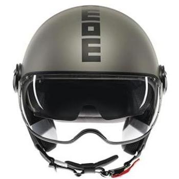 Casco Jet Momo Design FGTR EVO Mono Titanio Opaco Negro Talla XL