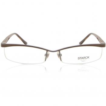 Starck SH0001D Asian Fit 0050 Men's Eyeglasses Brown Size 56 - Frame Only, Blue Light Block Available
