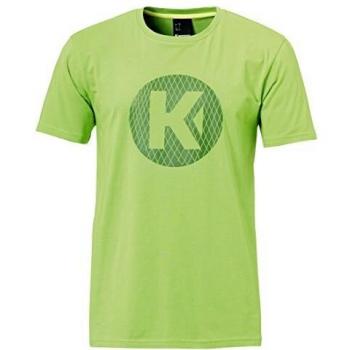 Kempa K-Logo Camiseta Casual, Hombre, Verde Esperanza, S
