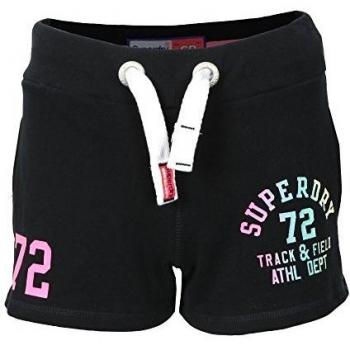 Superdry Track & Field Lite, pantalón corto deportivo para mujer, azul