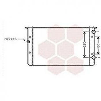 Van Wezel 58002104 Radiador, refrigeración del motor