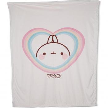 Manta De Peluche NICI Molang 140x175cm, material suave y acogedor, diseño de Molang, tamaño grande de 140x175 cm, ideal para mantener el calor y la comodidad