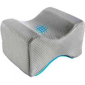 Almohada Ortopédica para Pierna y Rodilla, Almohadas de Espuma con Memoria de Contorno para Piernas, Almohada de cuña de Rodilla, cojín ergonómico para Almohadilla, Almohadilla para Dormir de Lado