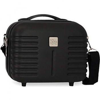 Roll Road Neceser ABS India Adaptable Negro, 29 x 21 x 15 cm