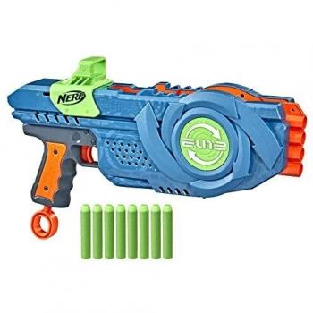 Hasbro Nerf Elite 2.0 Flipshots Flip-8 Blaster, Blue/Grey and Orange