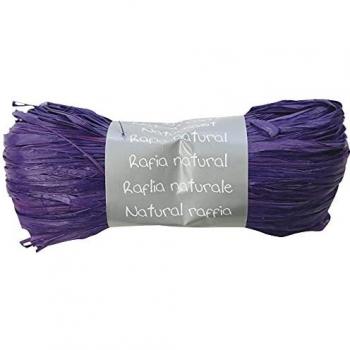 Clairefontaine - 196044C - Pelote Raphia Prune - Longueur 1m50 pour 50g - Loisirs Créatifs - Emballage Cadeau - DIY Multiples