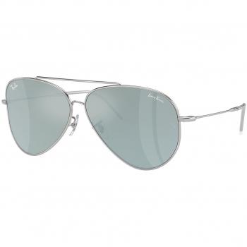 Ray-Ban RBR0101S Lenny Kravitz X Reverse 003/30 Men's Sunglasses Silver Size 62