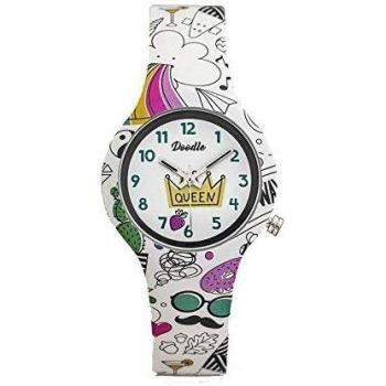 Doodle Watch Reloj infantil Queen de cuarzo con correa de silicona DO32007