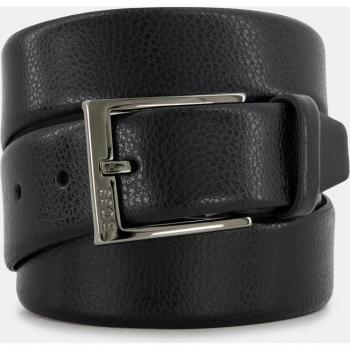 BOSS Elloy Black Leather Belt for Men - Size 90 cm