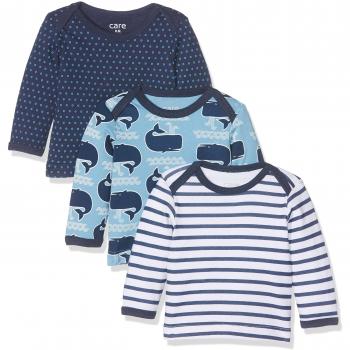 Care, Camisetas Manga Larga Bebe, Deep Skye Blue
