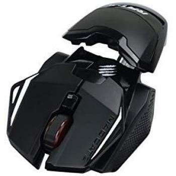 Mad Catz R.A.T. 1+ Gaming Mouse, 2000 DPI, Optical Sensor, USB Wired, Right-Handed Design - Black