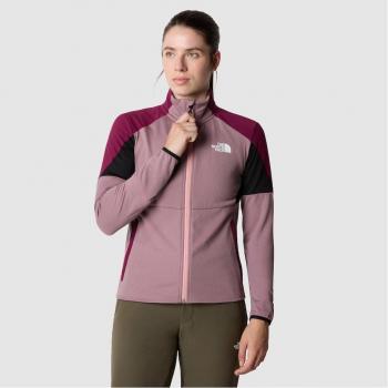 Forro polar de mujer The North Face MIDDLE ROCK rosa, con cierre completo, talla S