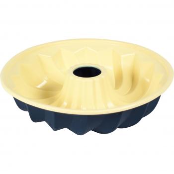 PINFI 81128 - Molde de silicona para savarín, 24 cm, color azul y crema