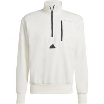 Sudadera adidas City Escape Fleece Half-Zip blanco negro - XXL
