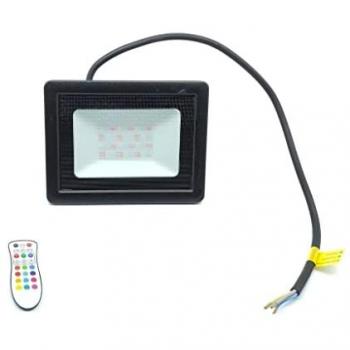 Proyector LED RGB 50W IP65 con Mando a Distancia y Control de Varios Aparatos