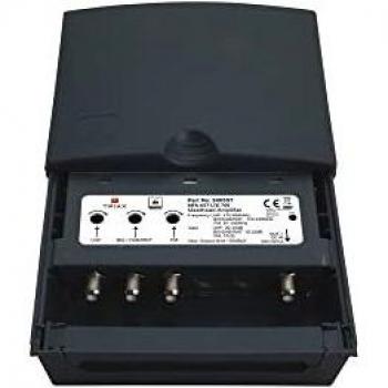 Amplificador de Mast Triax MFA657, 3 Entradas, Frecuencia LTE 700MHz, Ganancia de 20 a 35dB